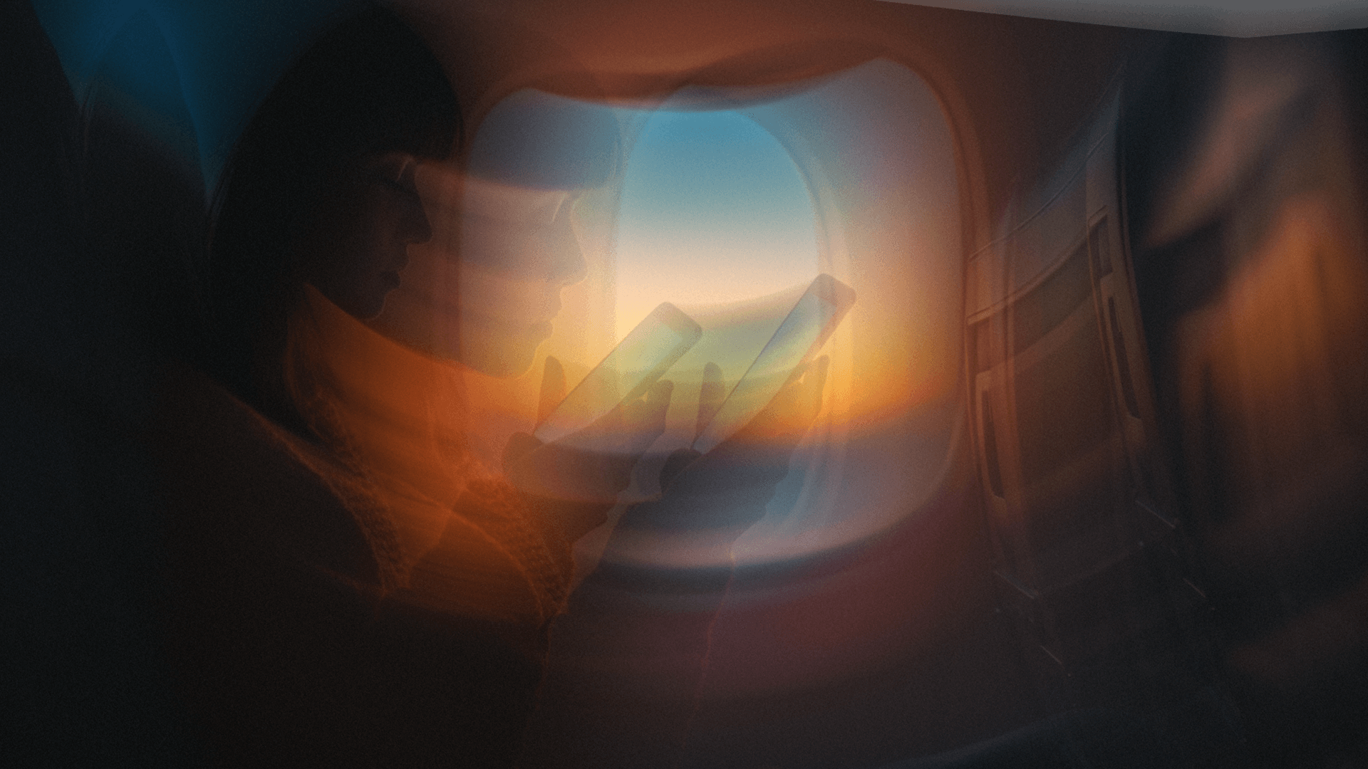person sitting on airplane